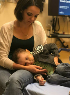 Mom & Jacob in the Hospital